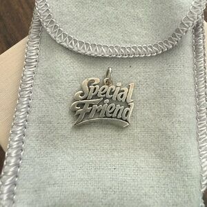 Retired James Avery Sterling Silver "Special Friend" Charm
